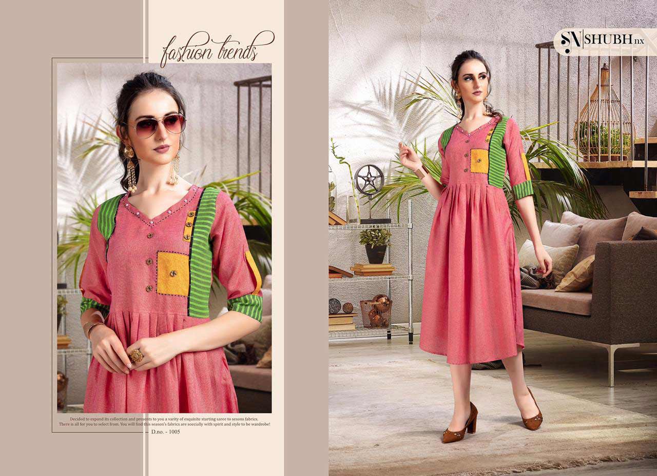 Shubh Nx Aarohi Vol 1 Cotton Thread Work Kurti Shubh Nx Aarohi Vol 1 Cotton Thread Work Kurti